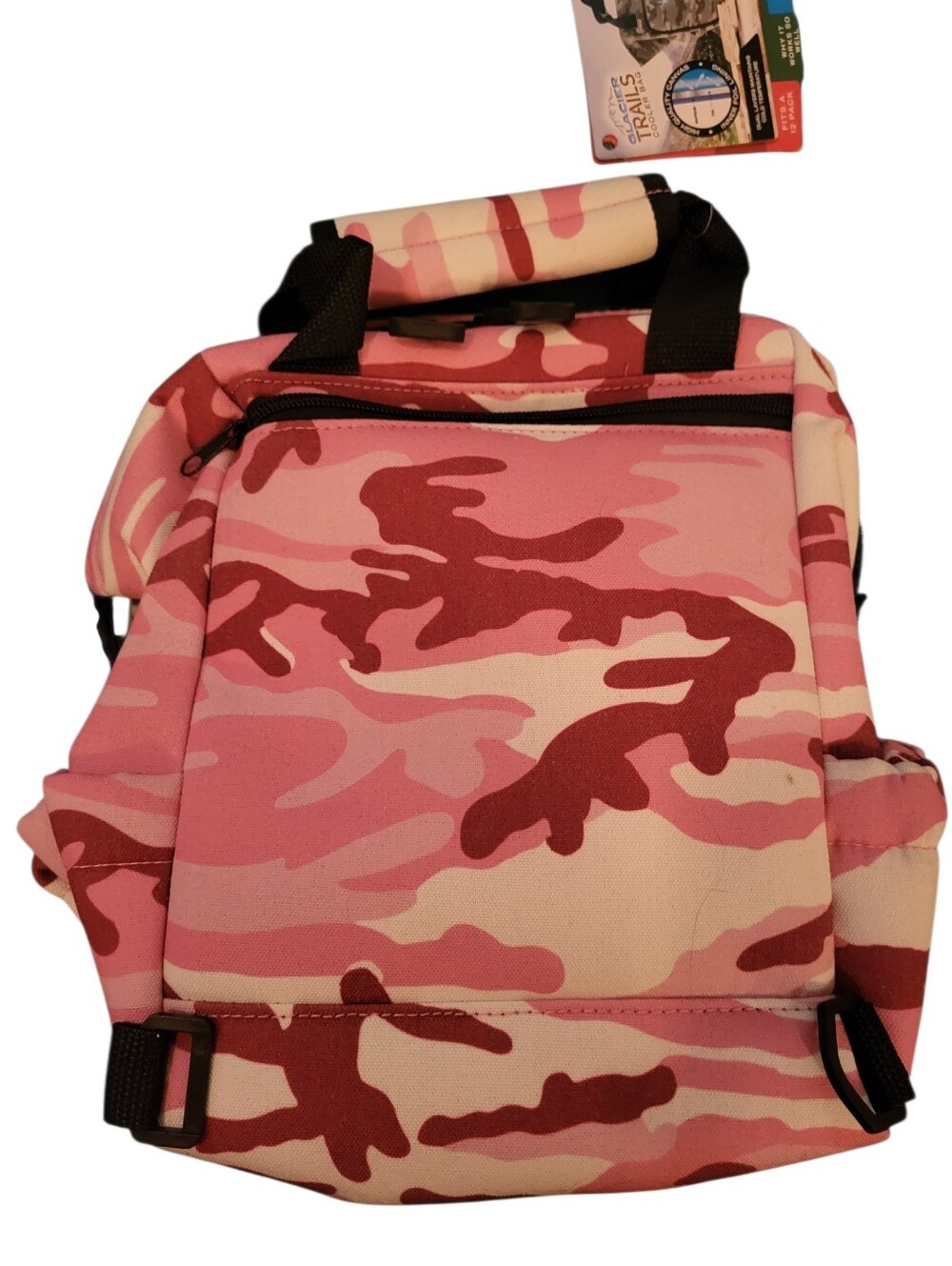Glacier Trails Camo Cooler Bag Pink